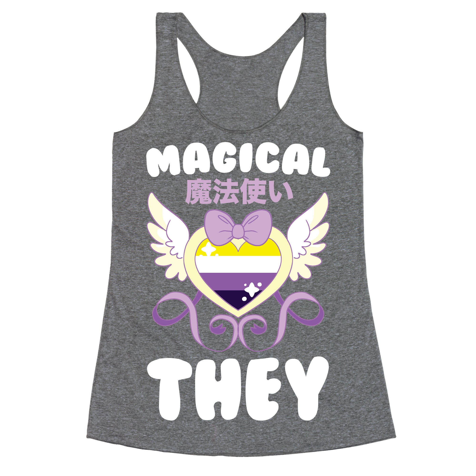 Magical They - Non-binary Pride Racerback Tank